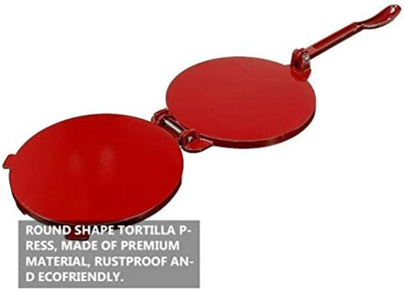Hemoton Folding Aluminum Tortilla Presstortilla And Roti Makerpasta Press Tortilla Makerflour Tortilla Pressnon-Stick Pie Dough Press Machinemexican Taco Maker Tortilla Presspasta Making Tools