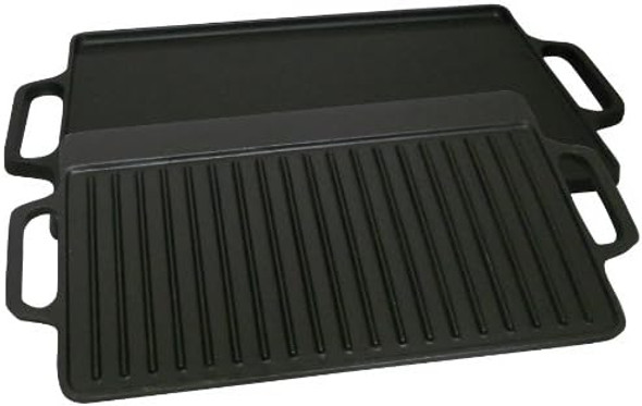 King Kooker Ci21Gs Pre-Seasoned Cast Iron 2 Sided Griddle 15.75-Inch