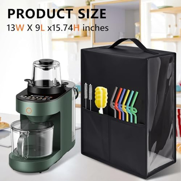 Juicer Cover Waterproof And Dustproof Juicer Protective Cover Compatible With Ninja Jc15113"L X 9"W X 15.74"Hblack
