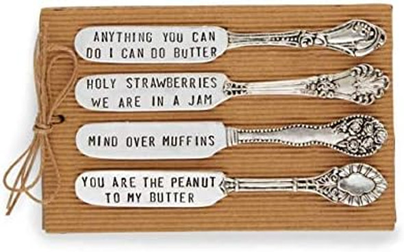 Mud Pie Circa Spreader Set Silver