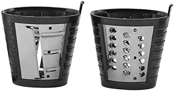 Omega Slicershredder Slicer & Shredder Attachments For H3000 Cold Press 365 Juicers 4-Pieces Black