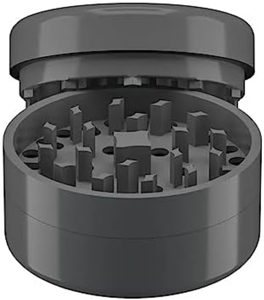 Ceramic 2.5" Herb Grinder - Premium Quality Non-Stick Highly Durable Easy-To-Clean Super Sharp Teeth Portable Multifunctional (Space Gray)