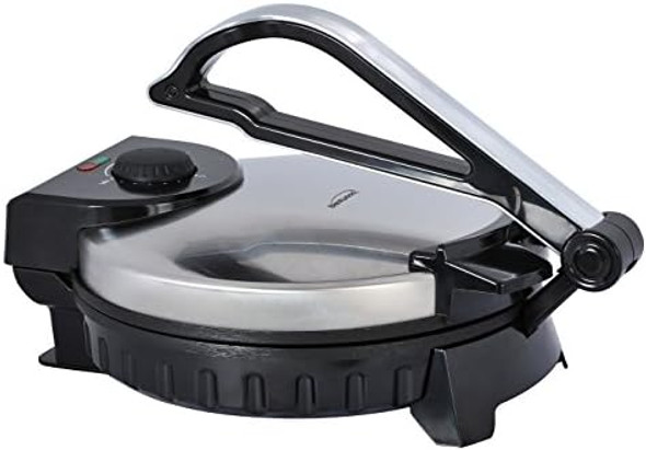 Brentwood Electric Tortilla Maker Non-Stick 10-Inch Brushed Stainless Steel/Black Brentwood Electric Tortilla Maker Non-Stick 10-Inch Brushed Stainless Steel/Black