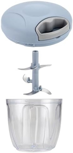 Garlic Mincer Hand Cutter - Hand Pull String Food Processor Vegetable Chopper - For Onion Ginger Fruits Nuts Herbs Dishwasher Safe (Grey900Ml) Garlic Mincer Hand Cutter - Hand Pull String Food Processor Vegetable Chopper - For Onion Ginger Fruits Nuts Herbs Dishwasher Safe (Grey900Ml)