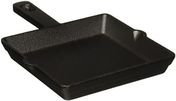 Ecolution Cast Iron Mini Square Griddle Pan 6-Inch