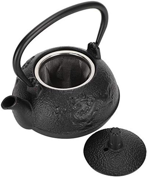 Fdit 0.3L Cast Iron Teapot Tea Set Kettle Imitating Japanese Uncoated Double Chinese Dragon Pattern Decoration For Home Fdit 0.3L Cast Iron Teapot Tea Set Kettle Imitating Japanese Uncoated Double Chinese Dragon Pattern Decoration For Home
