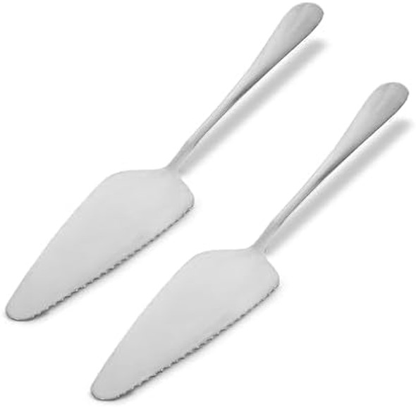 Pie Server Spatula - Serrated Cake Spatula/Knife 2 In 1 - Cheesecake Tart & Cake Cutter And Server - Dessert & Pizza Server Of Stainless Steel Multifunctional 2 Pcs Pie Server Spatula - Serrated Cake Spatula/Knife 2 In 1 - Cheesecake Tart & Cake Cutter And Server - Dessert & Pizza Server Of Stainless Steel Multifunctional 2 Pcs