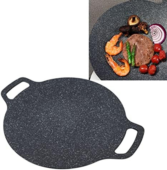 Korean Bbq Grill Round Grill Pan Nonstick Stone Coating Grill Pan For Home Meats Seafood (38Cm) Korean Bbq Grill Round Grill Pan Nonstick Stone Coating Grill Pan For Home Meats Seafood (38Cm)