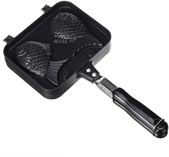 Hovico Taiyaki Japanese Fish-Shaped Pancake Double Pan Waffle Cake Maker Pan Fish-Shaped Pancake Double Pan Mold For Home Diy Cooking Party Dessert Hovico Taiyaki Japanese Fish-Shaped Pancake Double Pan Waffle Cake Maker Pan Fish-Shaped Pancake Double Pan Mold For Home Diy Cooking Party Dessert