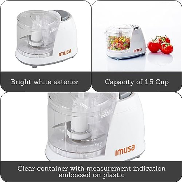 Imusa Usa Gau-80319B Cup Mini Chopper 1.5-Cup Black Imusa Usa Gau-80319B Cup Mini Chopper 1.5-Cup Black