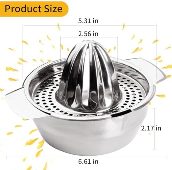 Stainless Steel Fruit Lemon JuicerManual Juicers Fruit Hand Squeezer For Kitchen Tool