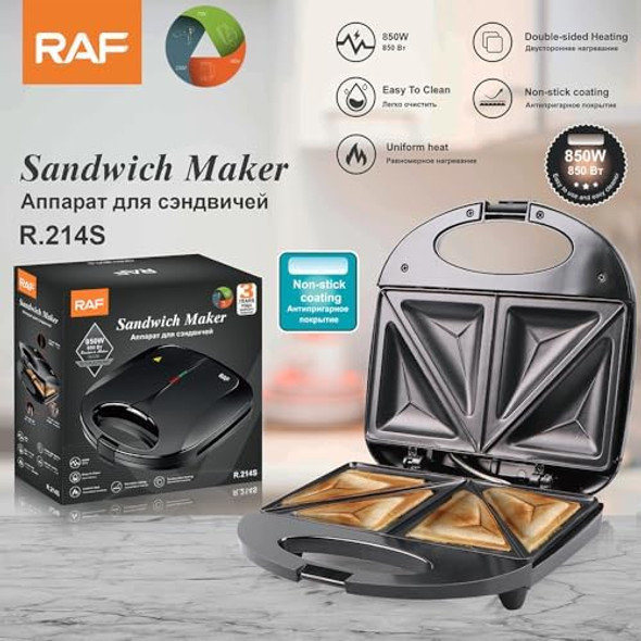Electric Sandwich Maker With Non-Stick Plates Indicator Lights Cool Touch Handle Easy To Clean And Store Perfect For Cooking Breakfast Grilled Cheese Tuna Melts And Snacks Black Gps401B Electric Sandwich Maker With Non-Stick Plates Indicator Lights Cool Touch Handle Easy To Clean And Store Perfect For Cooking Breakfast Grilled Cheese Tuna Melts And Snacks Black Gps401B