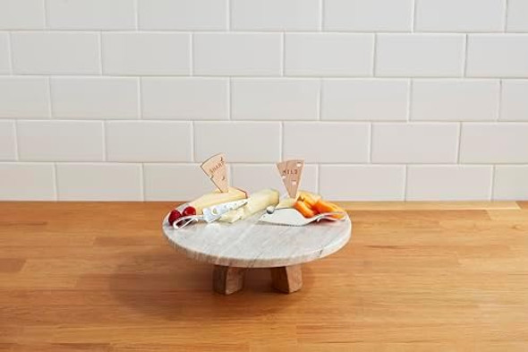 Mud Pie Knives 5 1/2" Marker 2 3/4" Circa Charcuterie Utensil Set Brown Mud Pie Knives 5 1/2" Marker 2 3/4" Circa Charcuterie Utensil Set Brown