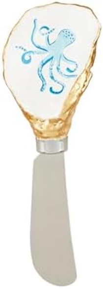 Mud Pie 5 1/2" Oyster Icon Spreader Octopus Mud Pie 5 1/2" Oyster Icon Spreader Octopus