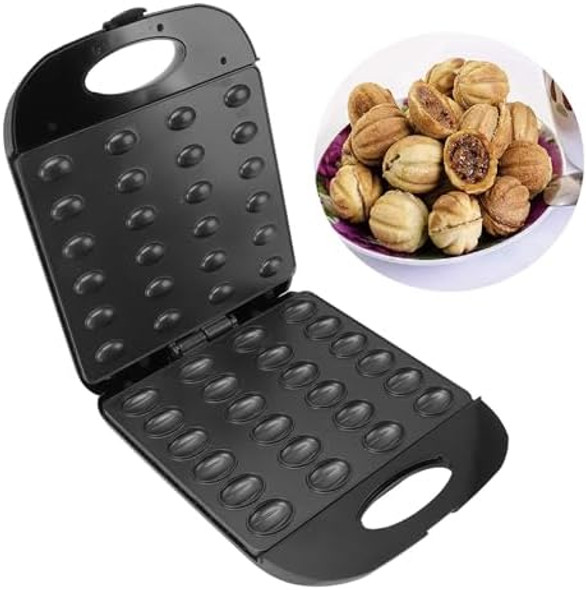 Electric Walnut Cake Maker1400W 24Pcs Capacity Electric Walnut Cake Maker Automatic Mini Nut Waffle Bread Machine Sandwich IronCooking Breakfast s Silver Electric Walnut Cake Maker1400W 24Pcs Capacity Electric Walnut Cake Maker Automatic Mini Nut Waffle Bread Machine Sandwich IronCooking Breakfast s Silver