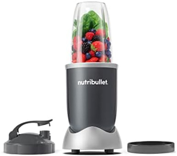 Nutribullet Personal Blender For Shakes Smoothies Food Prep And Frozen Blending 24 Ounces 600 Watt Gray (Nbr-0601)
