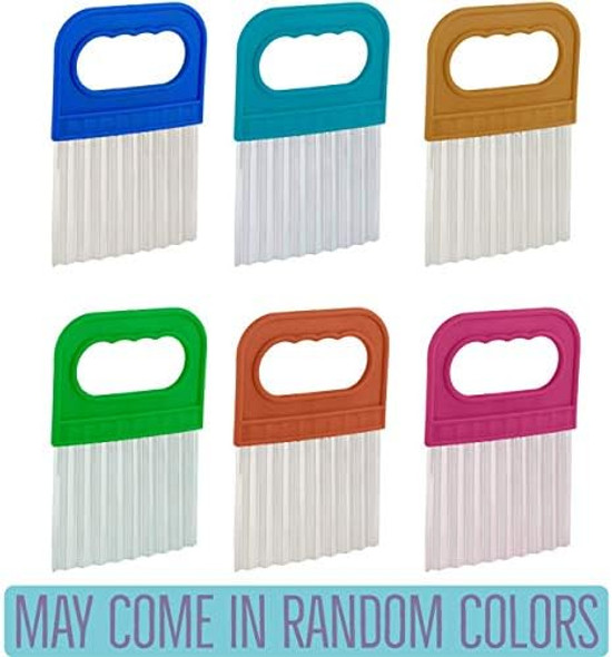 Wavy Cucumber Slicer - Pack Of 2 - Cucumbers Chopper Stainless Steel Cutter - Vegetable Cheese Knife