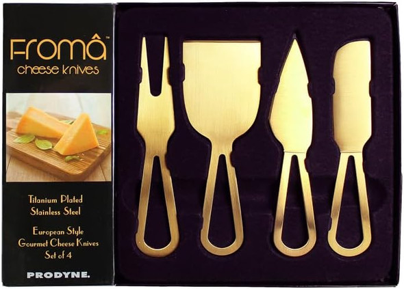 Prodyne Set Of 4 Cheese Knives Set All Stainless Steel Knives