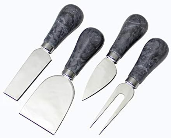 Prodyne Froma Cheese Knives Set Of 4 Black