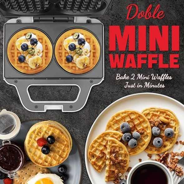 Square Waffle Maker 2 X 4" Mini Classic Waffles Maker Machine Waffle Iron Dual Cooking Plates For Family Breakfast Non-Stick White Square Waffle Maker 2 X 4" Mini Classic Waffles Maker Machine Waffle Iron Dual Cooking Plates For Family Breakfast Non-Stick White