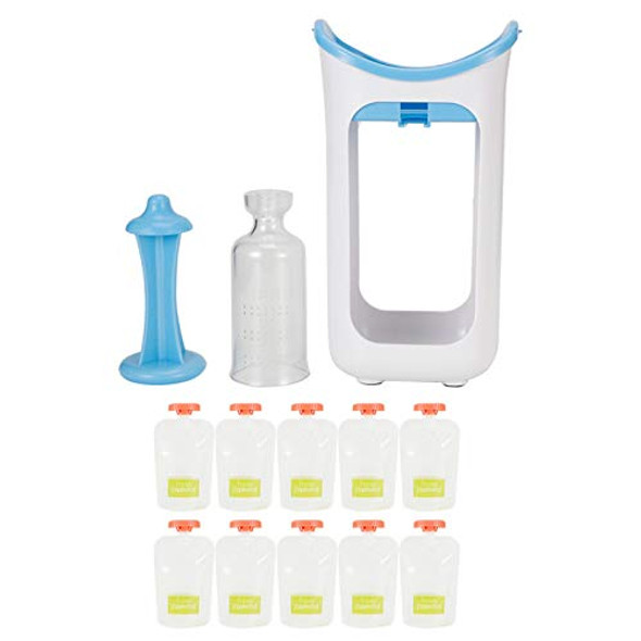 Fruit Puree Squeeze Station Food Pouches Filling Station Store System Portable Children Fruit Puree Squeezer For Home Kitchen(Blue) Fruit Puree Squeeze Station Food Pouches Filling Station Store System Portable Children Fruit Puree Squeezer For Home Kitchen(Blue)