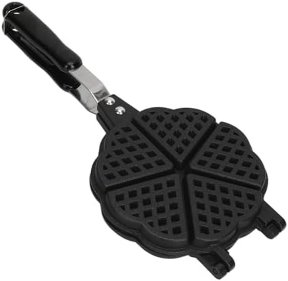 Waffle Maker Pan 5.9In Aluminum Alloy Nonstick Heart Shaped Waffle Maker Portable Stove Top Camping Waffle Maker Pan For Breakfast Waffles Sandwich Defult Waffle Maker Pan 5.9In Aluminum Alloy Nonstick Heart Shaped Waffle Maker Portable Stove Top Camping Waffle Maker Pan For Breakfast Waffles Sandwich Defult