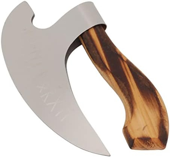 Pizza Cutter Handmade Carbon Steel Pizza Ax With Leather Cover For Moon Cake Cheese Waffles Dough Cookies Bread Cakes (Black) Pizza Cutter Handmade Carbon Steel Pizza Ax With Leather Cover For Moon Cake Cheese Waffles Dough Cookies Bread Cakes (Black)