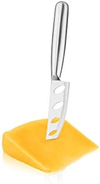 True Gourmet 4-Piece Stainless Steel Cheese Knife Set With Acacia Wood Handles For Charcuterie Board Includes 3 Knives & 1 Fork Hosting Essentials