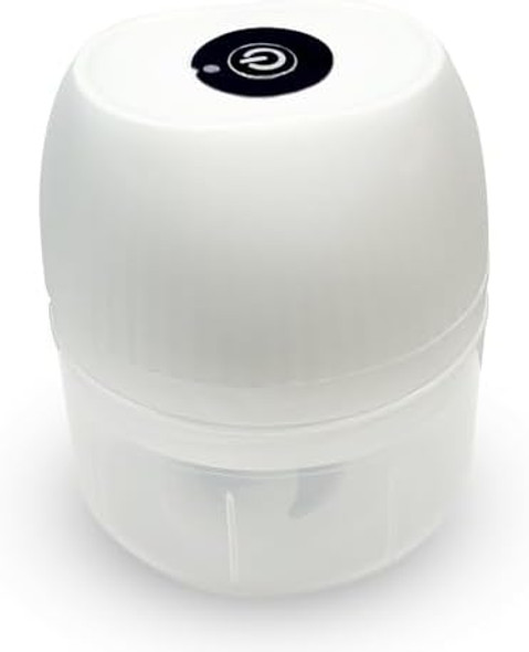 Small Electric Garlic Food Processor Portable Cooking Machine With Usb Charging Cable Great For Ginger Chili Fruit And Onion White