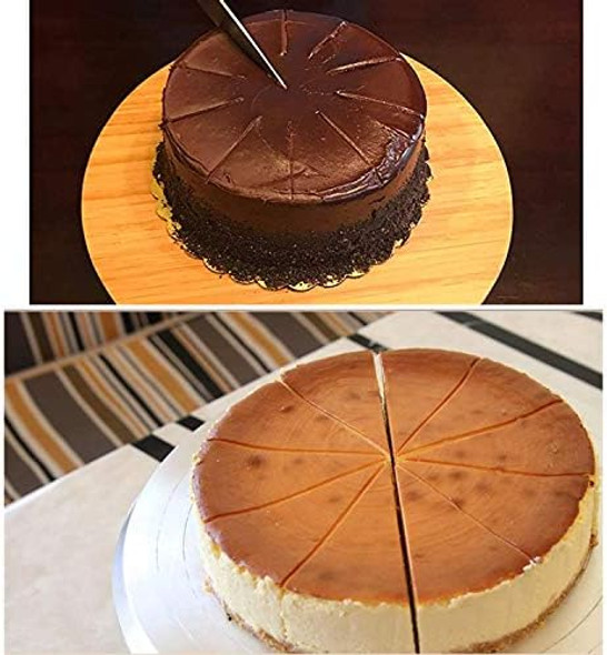 Cake Portion Marker & Cutter - Round 14/16 Piece Double Sided Slicer For Even Slices 10 Inch Diameter Cake Portion Marker & Cutter - Round 14/16 Piece Double Sided Slicer For Even Slices 10 Inch Diameter