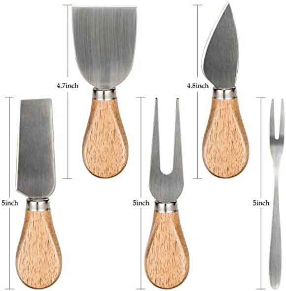 Cheese Knife Set Premium Cheese Knives Set With Wooden HandleMini Cheese Board Knife SetCheese SlicerButter CutterCheese SpreaderCheese ForkCharcuterie Accessories Cheese Knife Set Premium Cheese Knives Set With Wooden HandleMini Cheese Board Knife SetCheese SlicerButter CutterCheese SpreaderCheese ForkCharcuterie Accessories