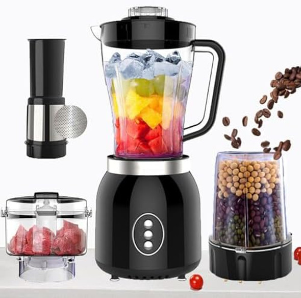 Grinder Blender And Food Processor For Kitchen 4 Functions For Shakes And Smoothies Meat ChoppedDry Grinding & More With 800W 2 Speed Motor Electric Mixer Machine Grinder Blender And Food Processor For Kitchen 4 Functions For Shakes And Smoothies Meat ChoppedDry Grinding & More With 800W 2 Speed Motor Electric Mixer Machine
