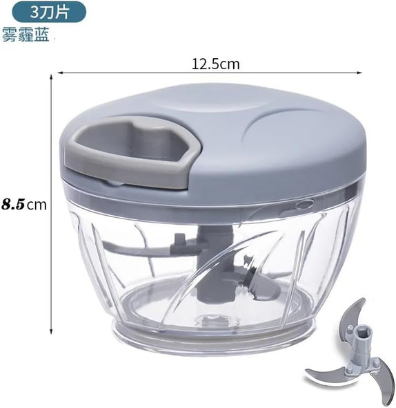 Garlic Chopper Manual Food Chopper Multi-Functional Chili Onions Vegetable Cutter Crusher Grinder Tools/Pengisar Bawang Putih