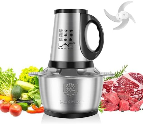 Food ProcessorMeat Grinder250W Powerful Small Food ChooperElectric Vegetable Chopper With A 8 Cup Bowl And A 4 Blades For Meat Fish Baby Food Fruit Food ProcessorMeat Grinder250W Powerful Small Food ChooperElectric Vegetable Chopper With A 8 Cup Bowl And A 4 Blades For Meat Fish Baby Food Fruit
