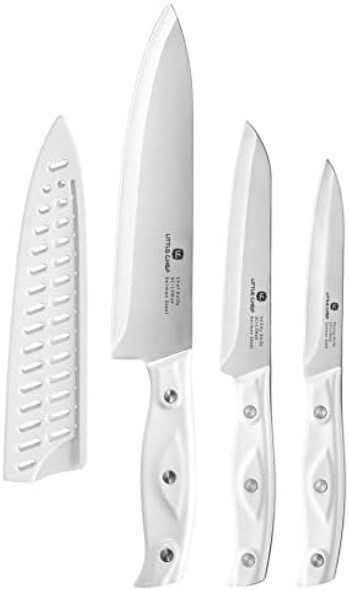 3Pcs Chef Knife Ultra Sharp Kitchen Knife High Carbon Stainless Steel Chef Knife Set