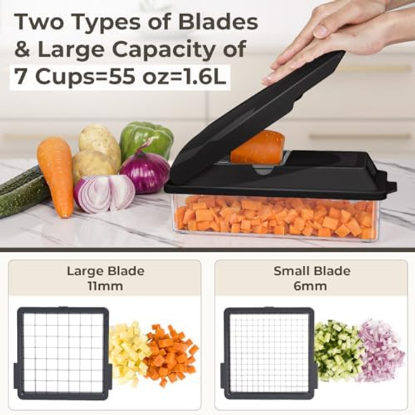 X Home Vegetable Chopper Includes 3 Aluminum Foil Pans For Food Storage Veggie Chopper For Cucumber Carrots Onion Potatoes Comes With 20 Pack Aluminum Pans With Lids X Home Vegetable Chopper Includes 3 Aluminum Foil Pans For Food Storage Veggie Chopper For Cucumber Carrots Onion Potatoes Comes With 20 Pack Aluminum Pans With Lids