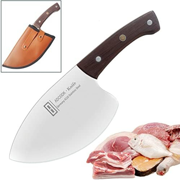 Cleaver Heavy Duty Fish Knives Professional Fillet Viking Cutting Boning Seafood Meat Kitchen Special Sharp Tuna Butcher Knife Full Tang With Sheath Cleaver Heavy Duty Fish Knives Professional Fillet Viking Cutting Boning Seafood Meat Kitchen Special Sharp Tuna Butcher Knife Full Tang With Sheath