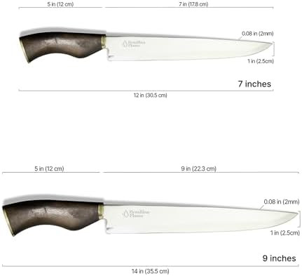 Brazilian Flame Handmade 2Mm Stainless Steel Field Knife With Sheath