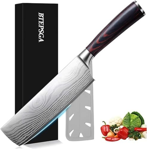 8" Chef Knife Razor-Sharp For Meat & Veggies High-Carbon Stainless Steel Kitchen Knife With Ergonomic Handle Multipurpose Asian Chef'S Knife For Home & Kitchen 8" Chef Knife Razor-Sharp For Meat & Veggies High-Carbon Stainless Steel Kitchen Knife With Ergonomic Handle Multipurpose Asian Chef'S Knife For Home & Kitchen