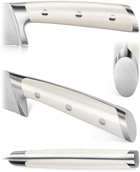 Cangshan S1 Series 1020366 German Steel Forged 4-Piece Steak Knife Set 5-Inch Straight-Edge Blade