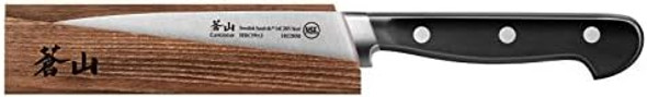 Cangshan Tv2 Series 1022865 Swedish 14C28N Steel Forged 5-Inch Utility Knife And Wood Sheath Set