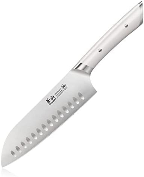 Cangshan Helena Series German Steel Forged 7" Santoku Knife (Black)