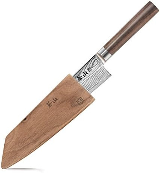 Cangshan J Series 62748 X-7 Steel Kiritsuke Knife With Walnut Sheath 7-Inch