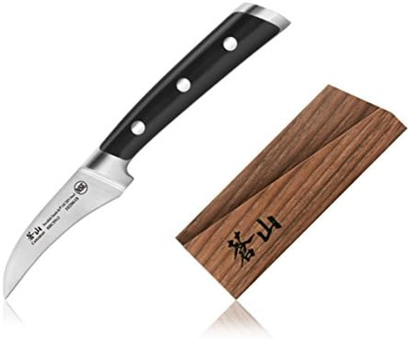 Cangshan Ts Series 1020625 Swedish 14C28N Steel Forged 2.75-Inch Peeling Knife And Wood Sheath Set