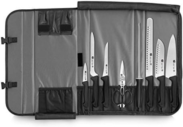 Top Cut P2 Series 1020120 Swedish 12C27 Steel 9-Piece Knife Bag Set