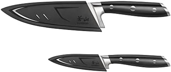 Cangshan Alps Series 502797 German Steel Forged 2-Piece Starter Set With Sheaths Black Cangshan Alps Series 502797 German Steel Forged 2-Piece Starter Set With Sheaths Black