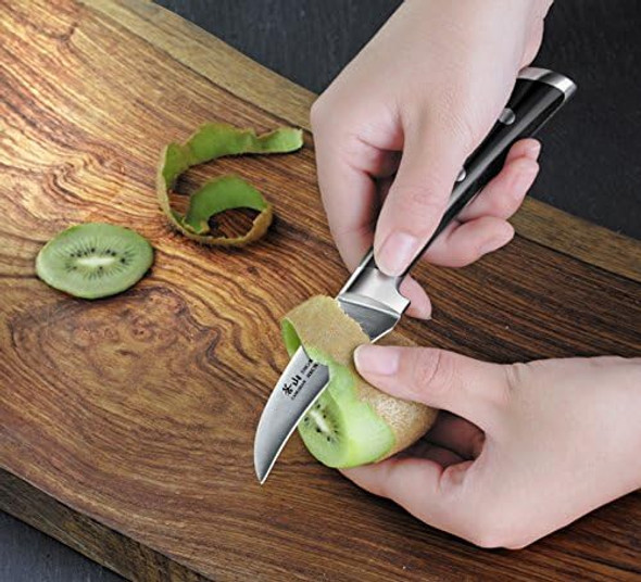 Cangshan S Series 1020410 German Steel Forged Peeling/Tourne Knife 2.75-Inch Blade