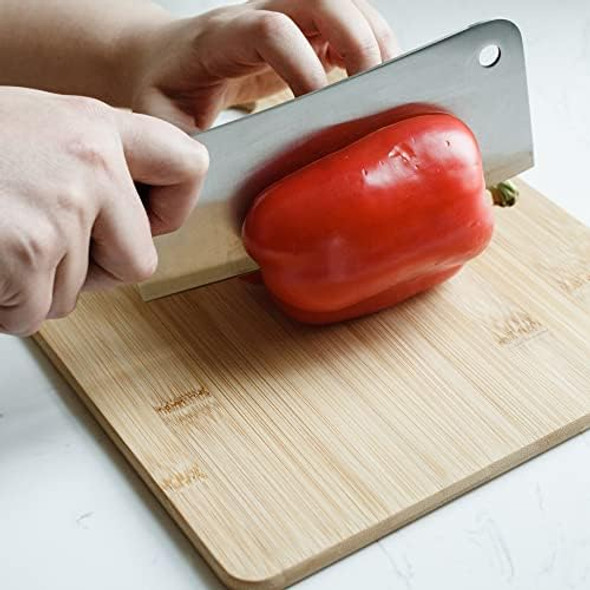 Chef Craft: Select Meat Cleaver 7 Inch Blade 12 Inches In Length Stainless Steel/Black