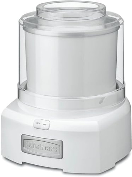 Cuisinart Ice Cream Maker Machine 1.5 Quart Double Insulated Machine Sorbet And Frozen Yogurt Maker Ready In 20 Minutes Ice-21P1 White Cuisinart Ice Cream Maker Machine 1.5 Quart Double Insulated Machine Sorbet And Frozen Yogurt Maker Ready In 20 Minutes Ice-21P1 White