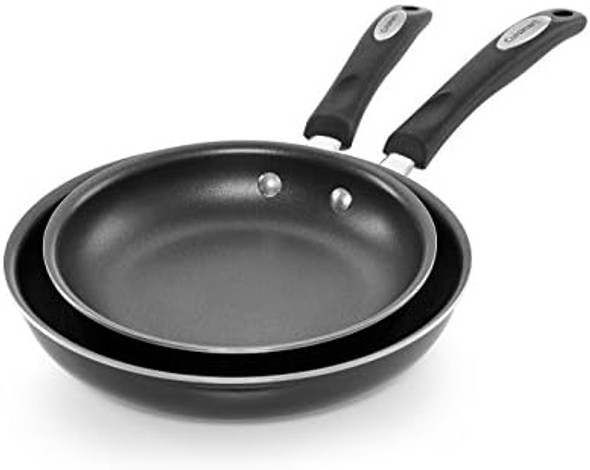 Cuisinart Classic Non-Stick 2 Piece 8 Inch And 10 Inch Skillets (Black)